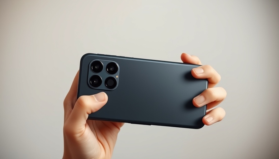 Exynos 2500 chipset in Samsung Galaxy Z Flip7 phone held by a person.
