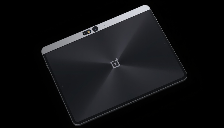 OnePlus Pad Lite with sleek metallic design and soft lighting