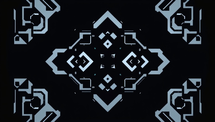 Minimalist geometric pixel pattern, symmetrical and futuristic.