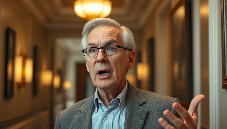 Politician discussing Trump's One Big Beautiful Bill AI freedom in hallway