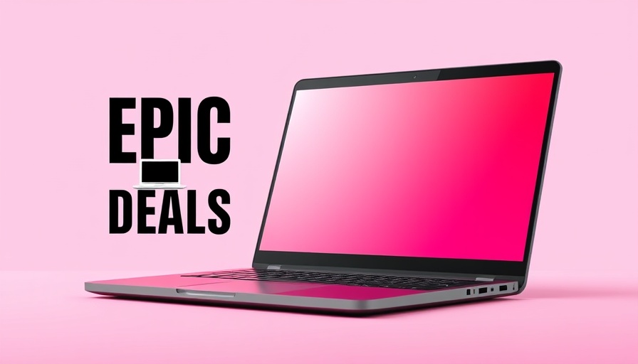 Chromebook with Early Prime Day deals on pink background.