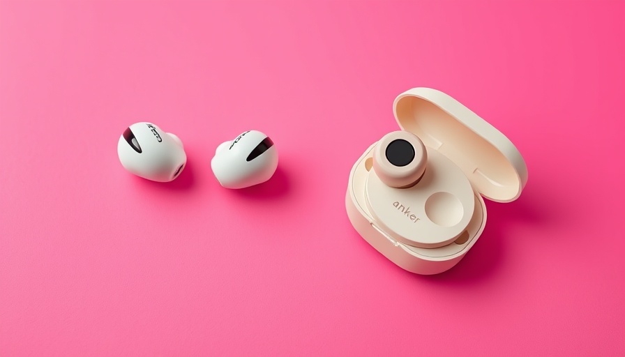 Anker Soundcore Sleep A20 vs Sleep A30 earbuds on pink background.