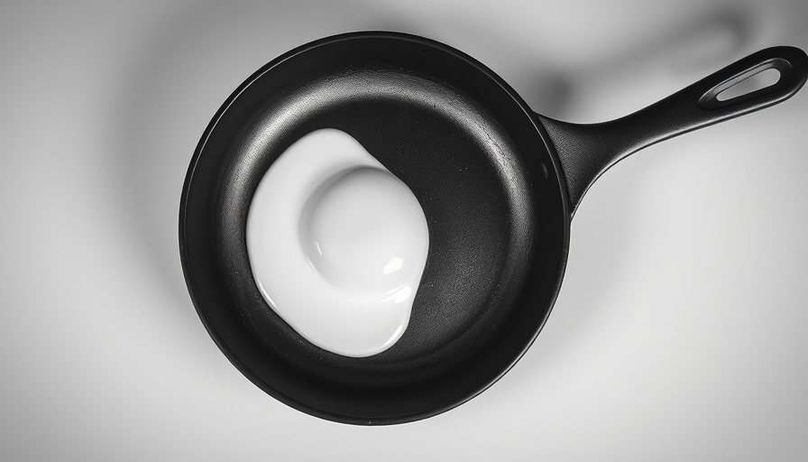 Monochrome pan with abstract form, illustrating cognitive debt concept.