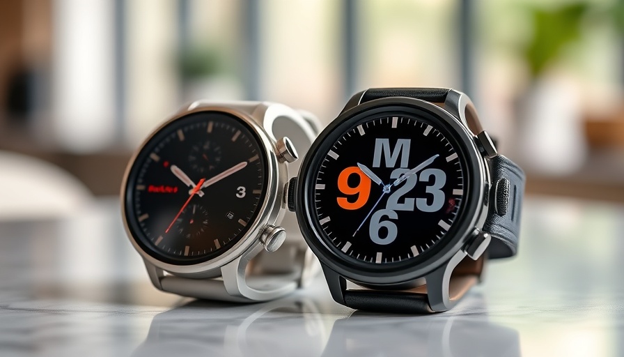 Two smartwatches showcasing new One UI 8 watch faces.