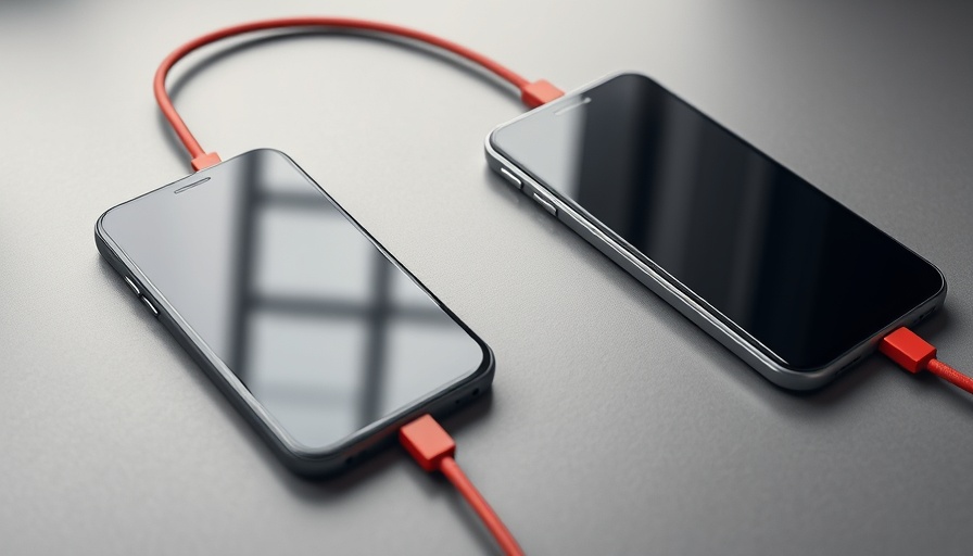 OnePlus charging cable connecting phone and smartwatch.