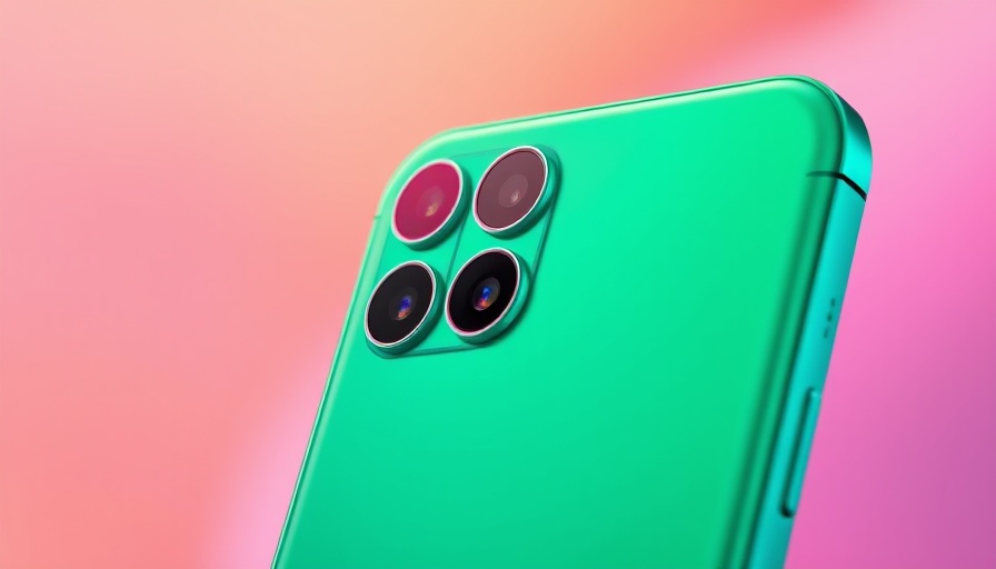 Close-up of the Infinix Hot 60 Pro+ smartphone with triple camera.
