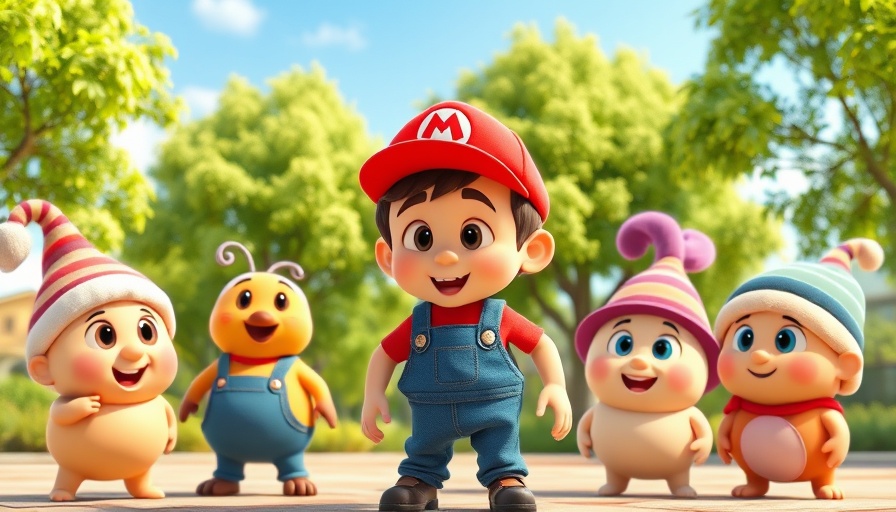 Colorful cartoon characters outdoors, Nintendo Switch 2 dev kits context.
