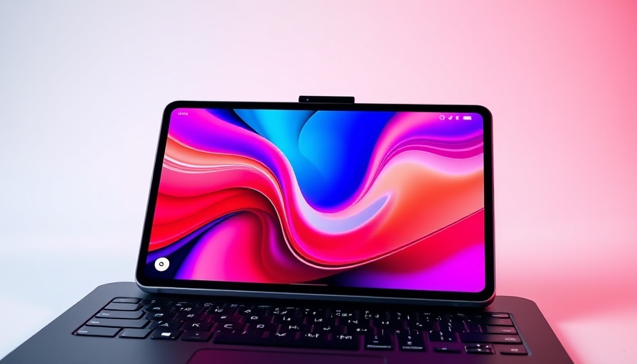 Tecno MegaPad Pro Release showing sleek design and vibrant screen.