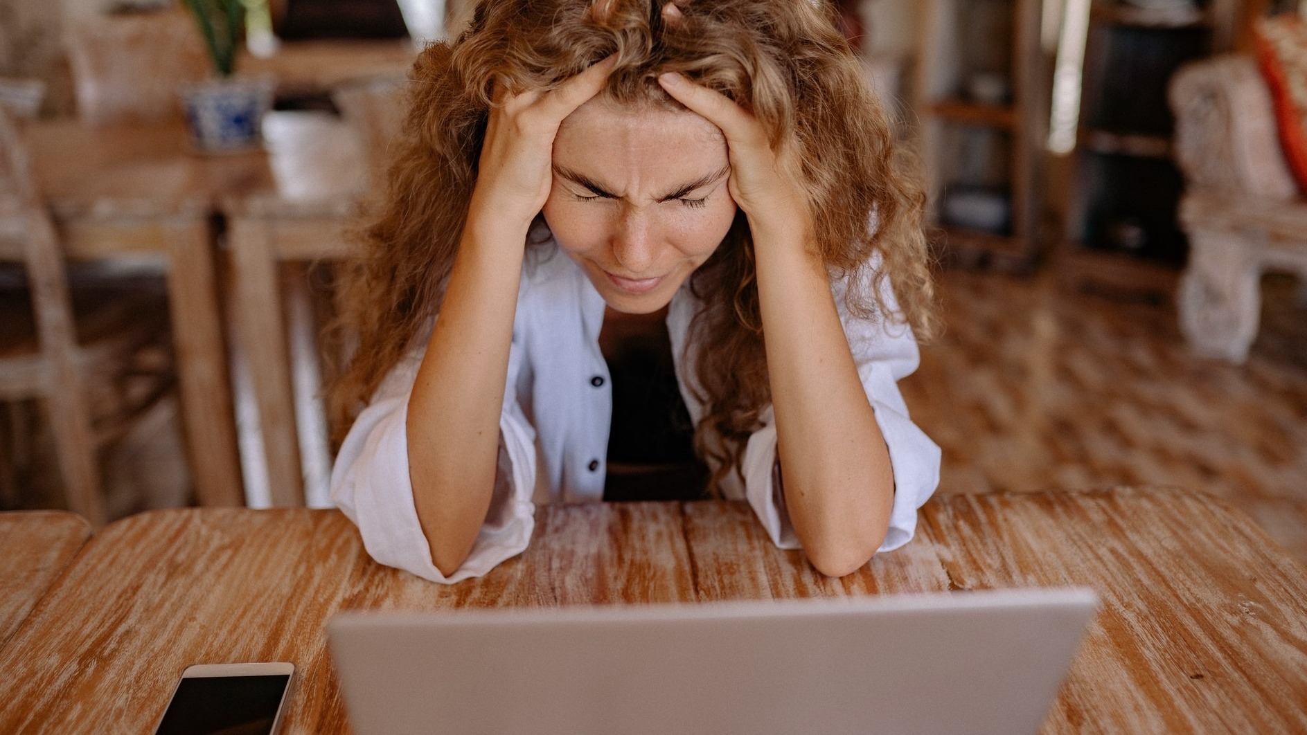 Frustrated Business Owner Without Digital Marketing Strategy