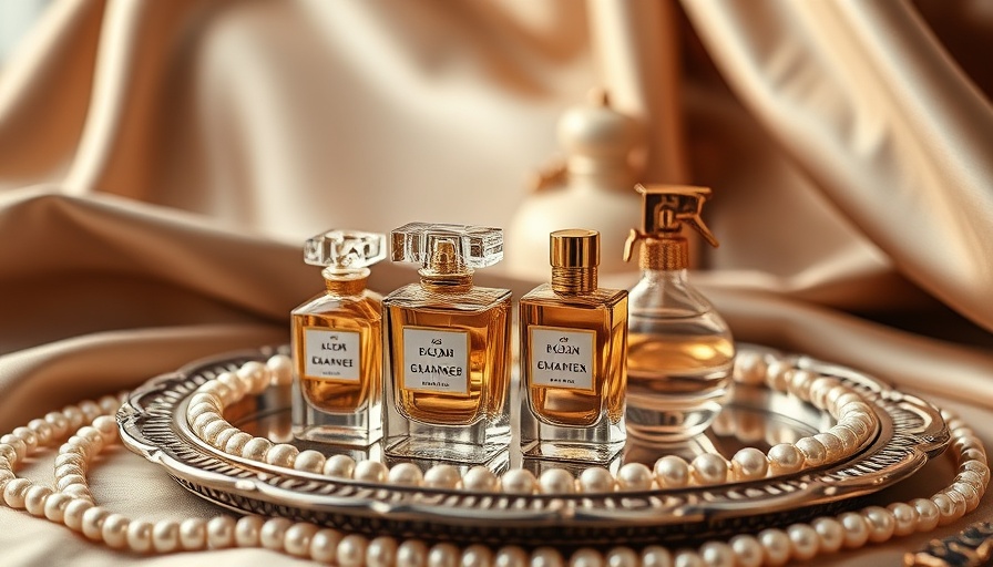 Luxurious clean gourmand fragrances display for fall.