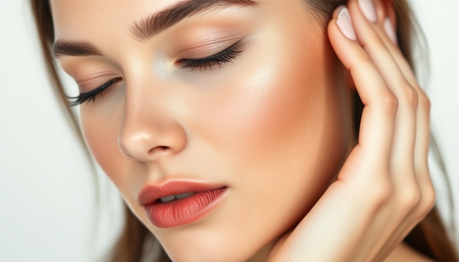 Close-up image of a serene young woman with flawless skin, suggested for laser treatments.