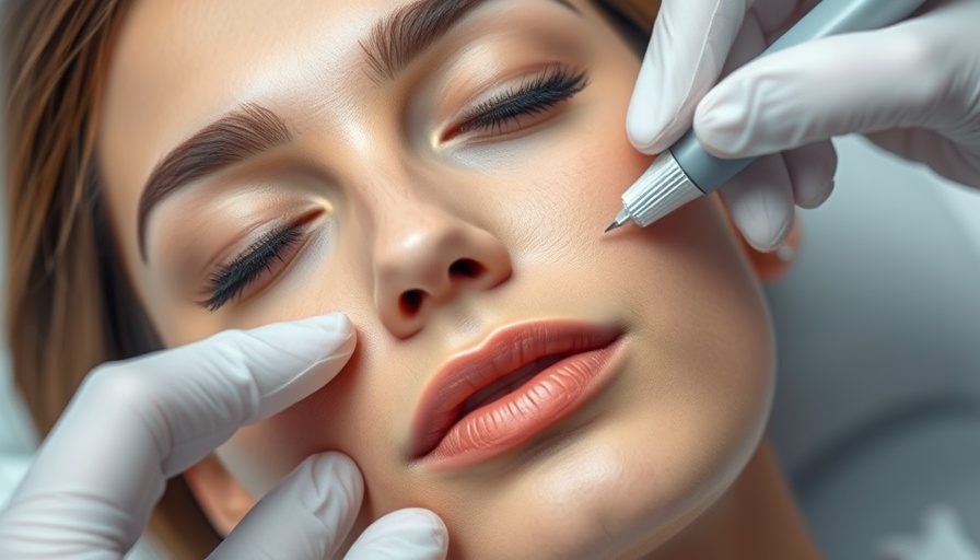 Professional microneedling for acne scars in a relaxing clinic.