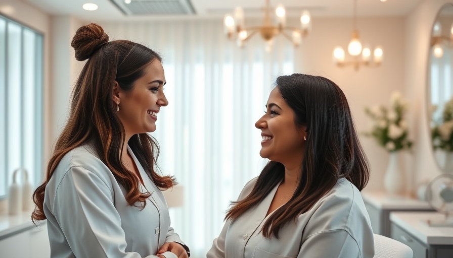 Aesthetics practitioner consulting client for first-time Botox tips.