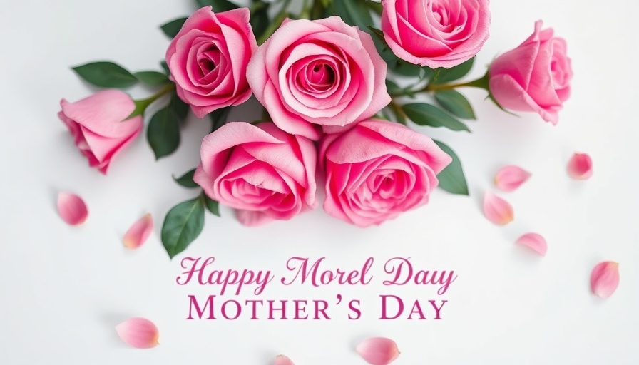 Mother's Day spa experience with pink roses and elegant design