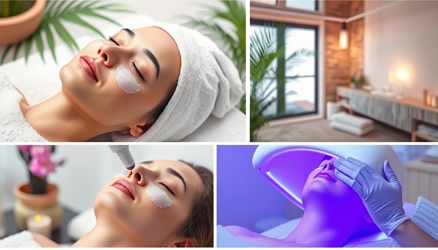 Power Gel Facial treatment scenes at Medical Spa Club.