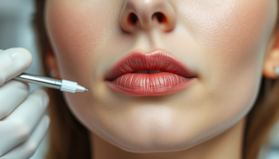 Close-up of PDO thread lift procedure on woman.