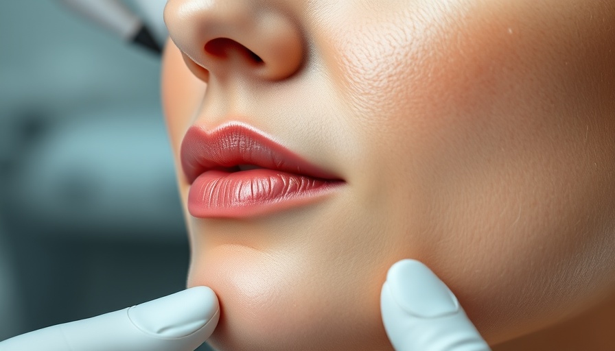 Close-up of woman's face during PDO thread lift procedure.