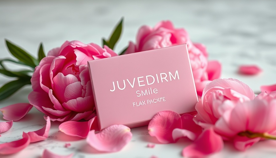 Elegant JUVÉDERM package with pink peonies, Difference Between JUVÉDERM and Restylane