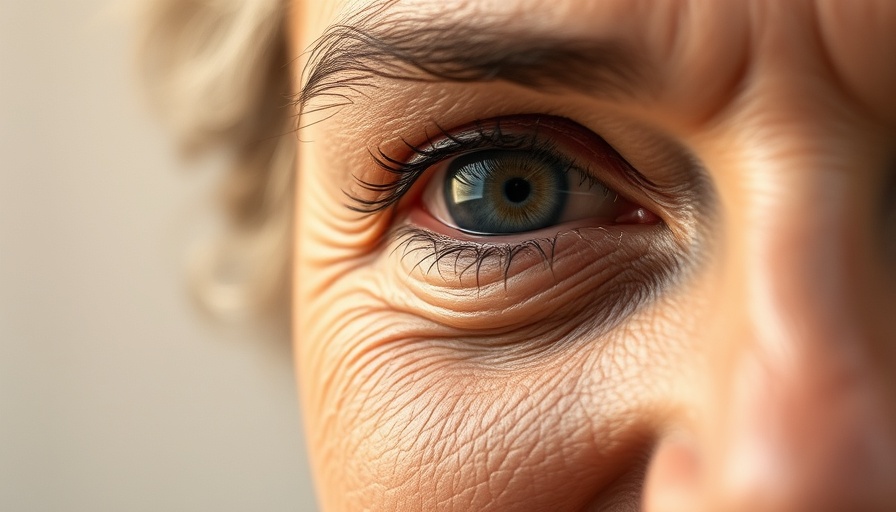 Close-up of a woman's eye with natural skin texture, high-quality Botox clinic in Dallas focus.