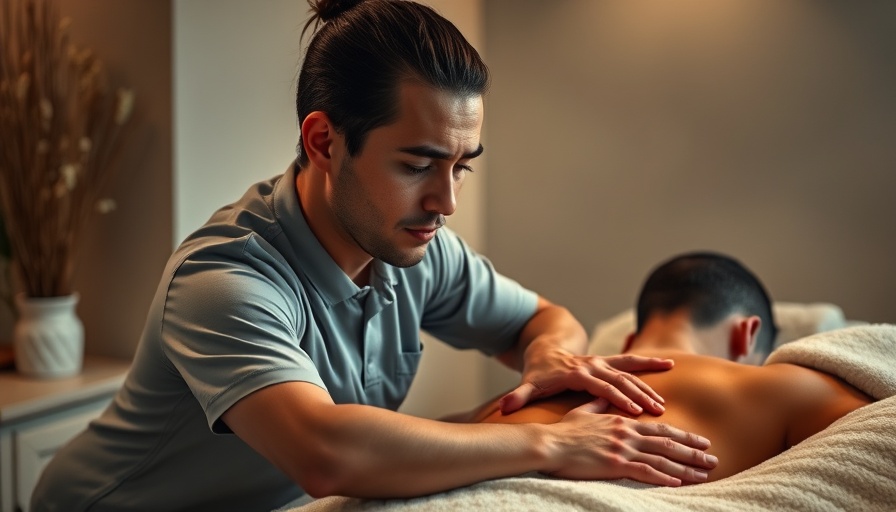 Sports Massage in Dallas TX: masseuse working on client's back.
