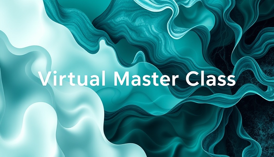 Abstract seaweed and water textures with medical spa retail strategies text.