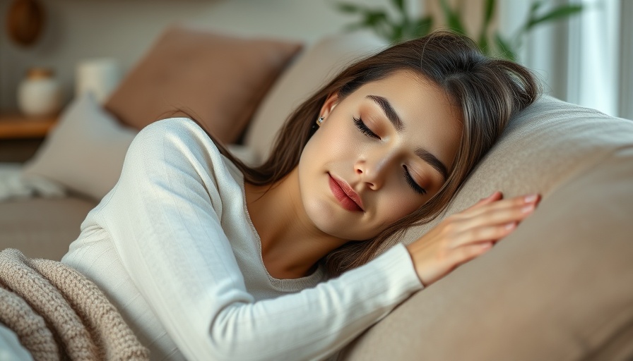 Young woman relaxing at a health retreat in Tasmania.
