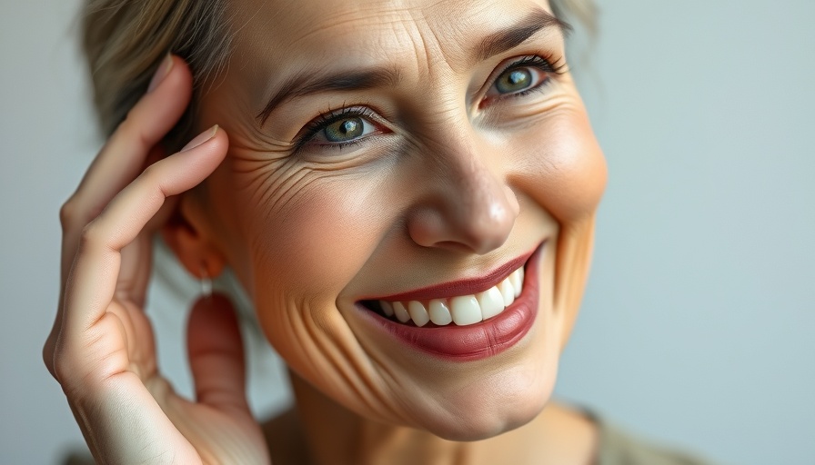Mature woman with radiant skin, exosome therapy for skin rejuvenation.