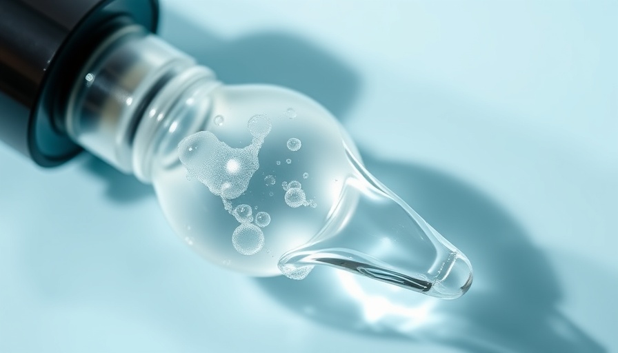 Benefits of Kojic Acid in skincare illustration with serum dropper.
