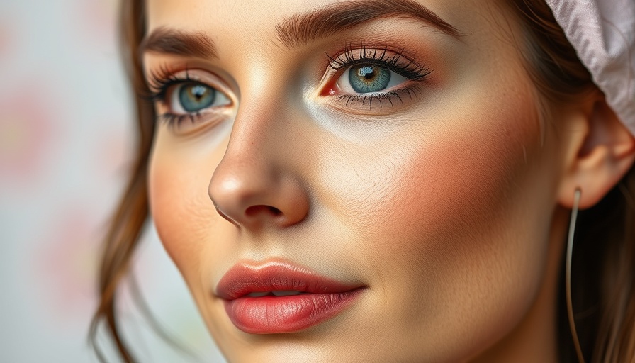 Close-up of a woman's face with cosmetic markings for beauty treatment comparison of PDO threads vs. fillers.