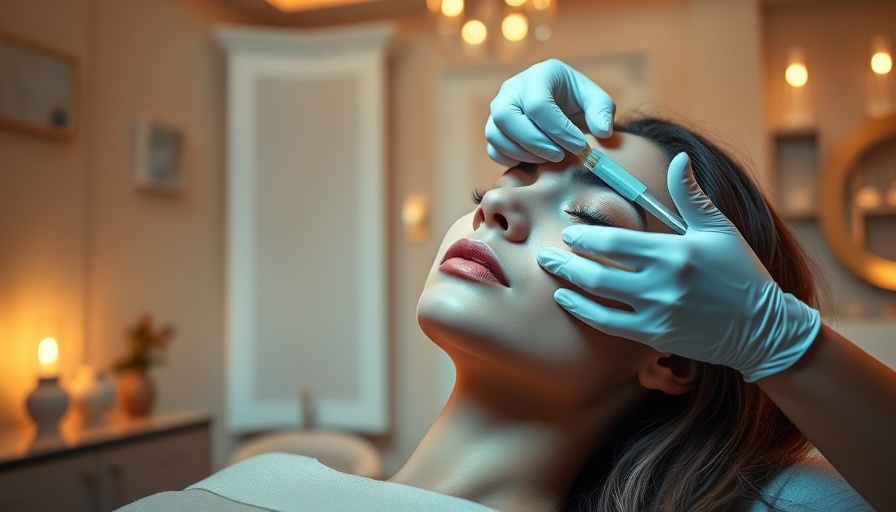 Preventative Botox treatment in a serene spa in Orange County.