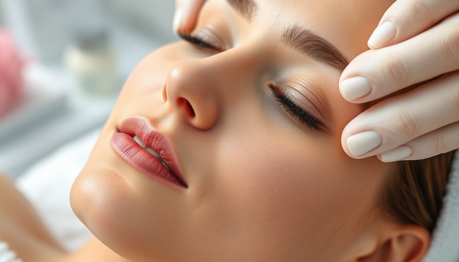 Close-up of woman during dermaplaning treatment, benefits of dermaplaning.