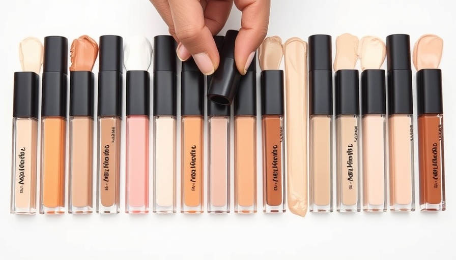 Array of best liquid concealers for all skin types on display.