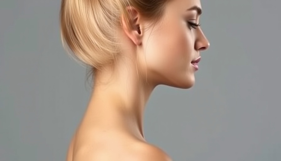 Nefertiti Lift Neck and Jawline Contouring profile of woman.
