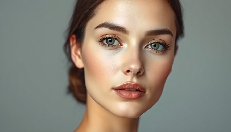 Serene portrait showing flawless skin to avoid Tyndall Effect.