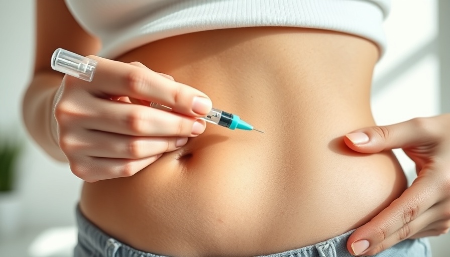 Close-up of GLP-1 weight loss injection being administered.