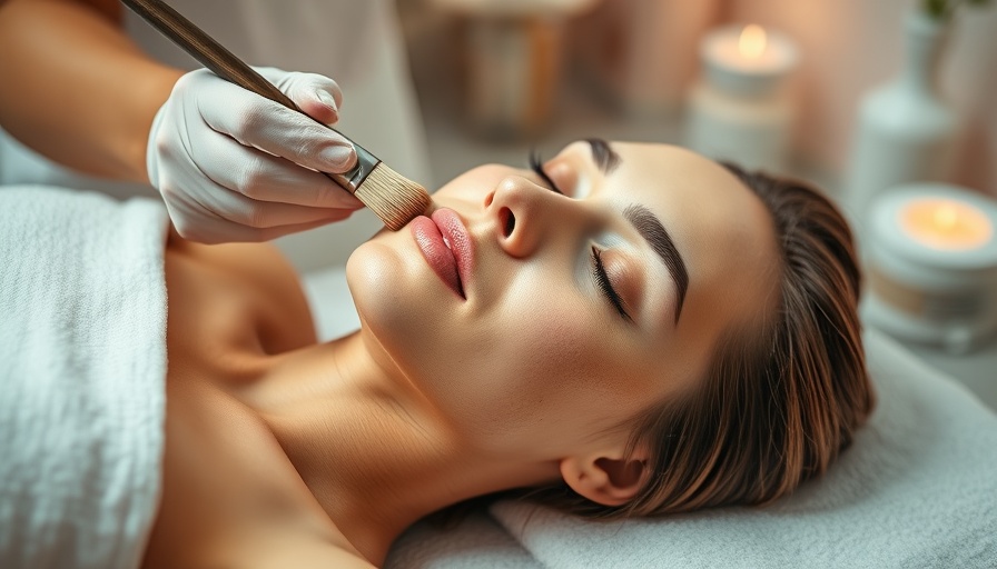 Young woman receiving a chemical peel at a spa, highlighting chemical peel benefits.