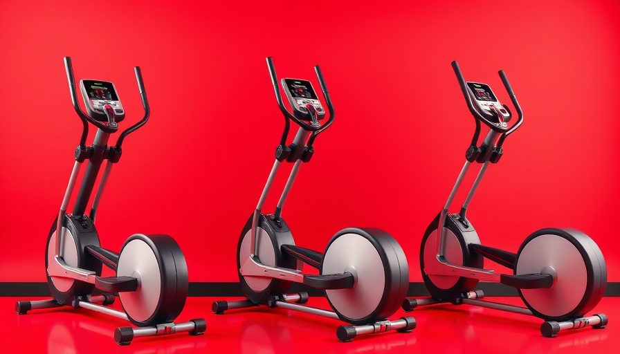 Best Elliptical Machines for Low-Impact Cardio displayed on a red background.