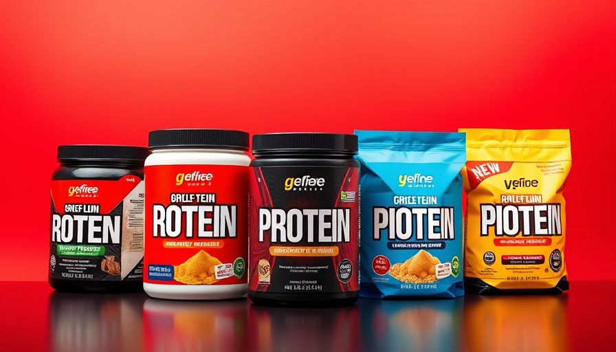 Vibrant protein powders packaging showcasing different brands for weight loss