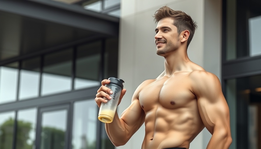 Protein Powder Recovery Workout Recommendations with athlete holding shaker.