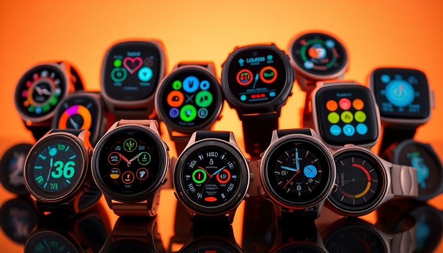 Smartwatch heart rate monitors for workout trainer AI displayed.