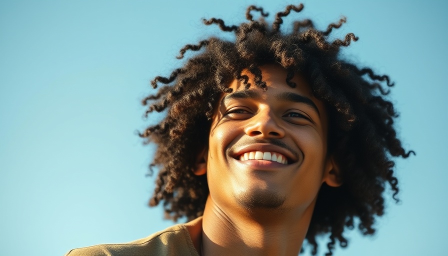 Young man with curly hair, demonstrating best curling creams for men effects.