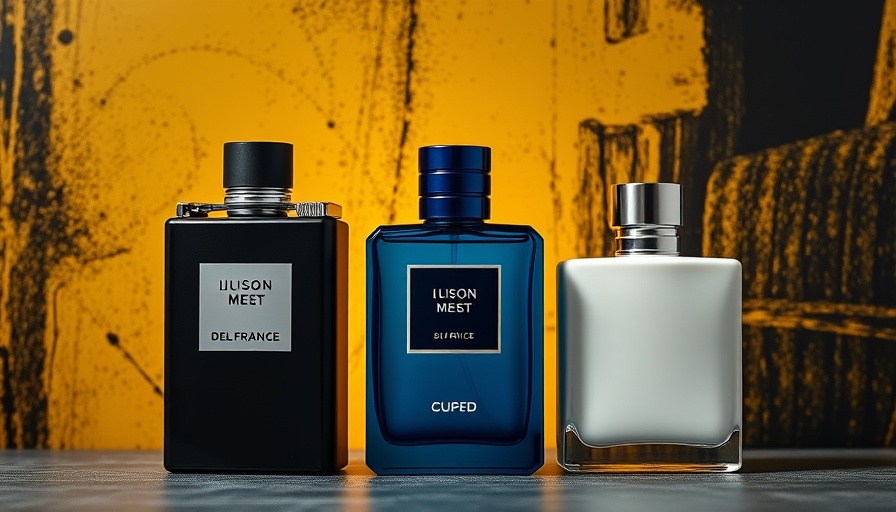 Black Friday men's fragrances trio in a stylish presentation.