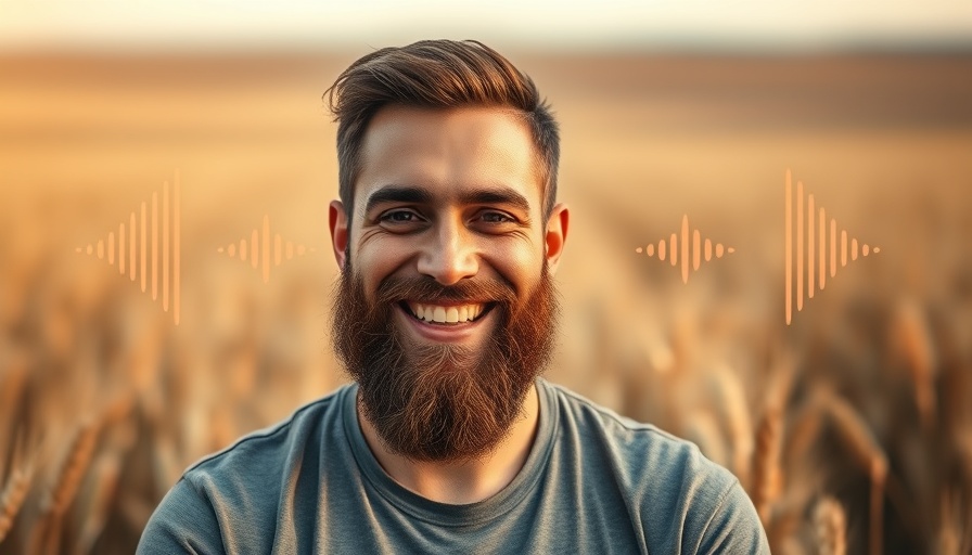 Podcast cover image for meditation techniques with smiling man.