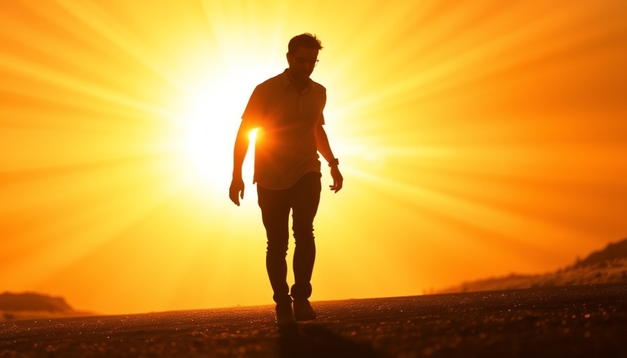 Silhouetted figure entering light burst, cosmic cinematic scene inspired by quantized models with Ollama.