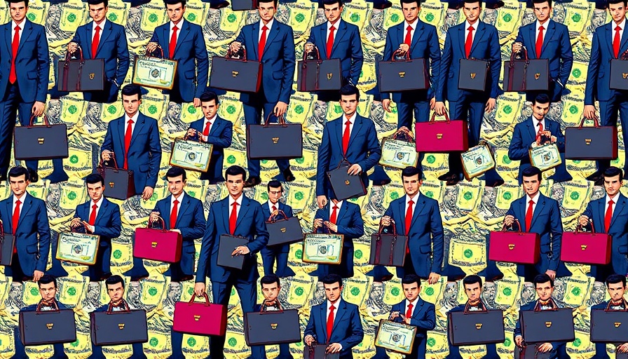 Pattern of businessmen in suits, representing class action lawsuit settlement.