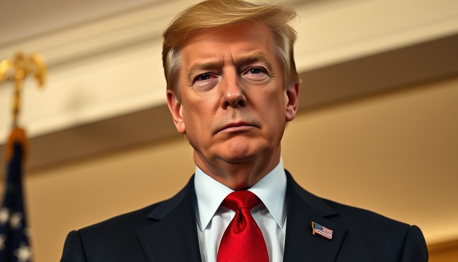 Formal man in suit and red tie with serious expression, Trump's Tariffs Public Worries