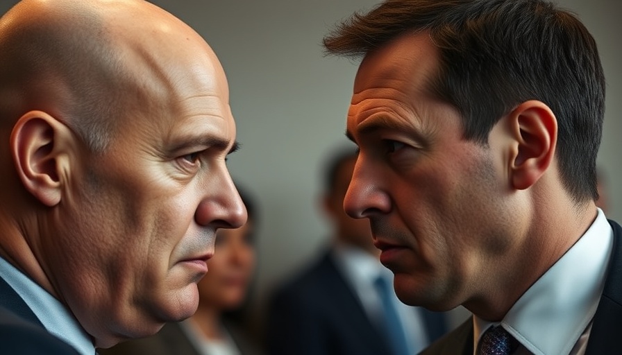 Close-up portraits of two men in a professional setting discussing City Council Lease Oversight Reforms.