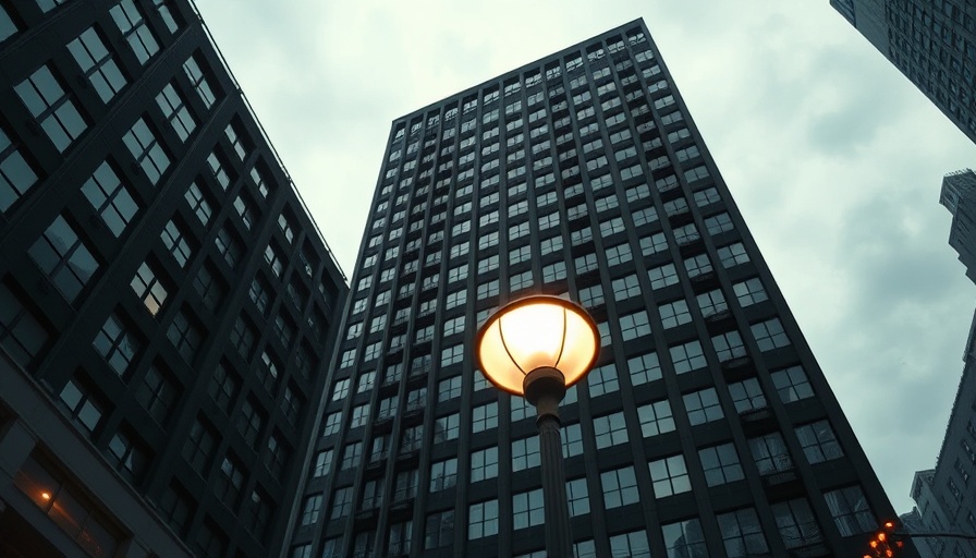 Urban building with street lamp in NYC, promoting job tax breaks.