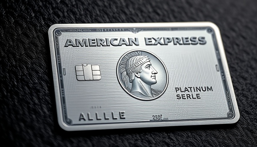 Close-up of American Express Platinum Card with metallic sheen.