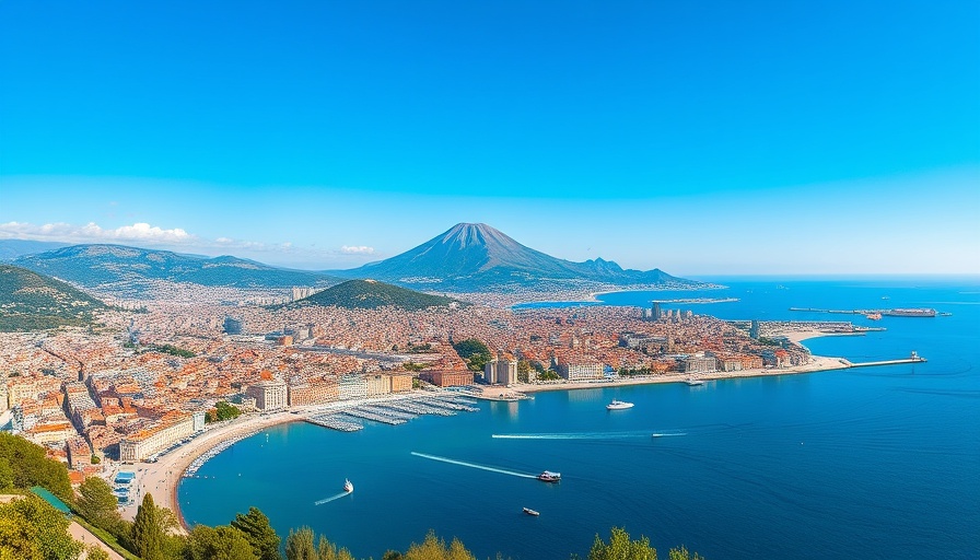 Panoramic view of Naples with Mount Vesuvius, travel tips.